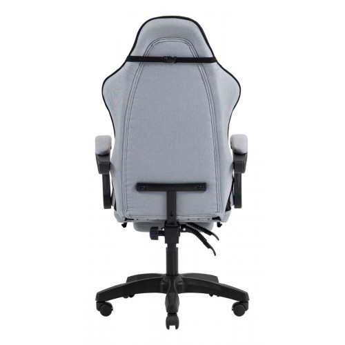 SILLA GAMER MARS GAMING MGCXFSB FABRIC RECLINABLE REPOSAPIES EXTENSIBLE DISE??O TEXTIL NEGRO PLATA