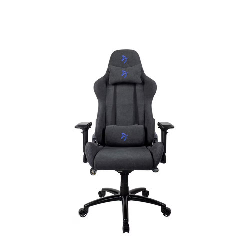 Silla Gaming Arozzi Verona Signature Soft Fabric gris con logo azul Gris