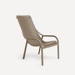 Sillón bajo de jardín Net Nardi Topo