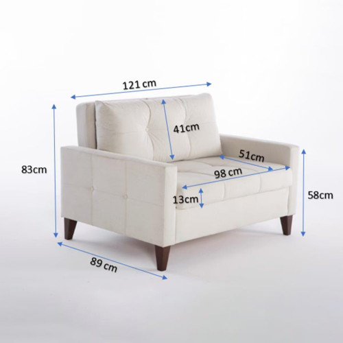 Sillón cama Brest EuroVolter Blanco