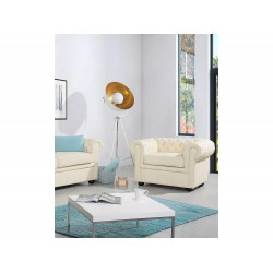 Sillón CHESTERFIELD Piel Beige