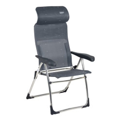 Sillón de camping y playa plegable y reclinable Marino Crespo Antracita