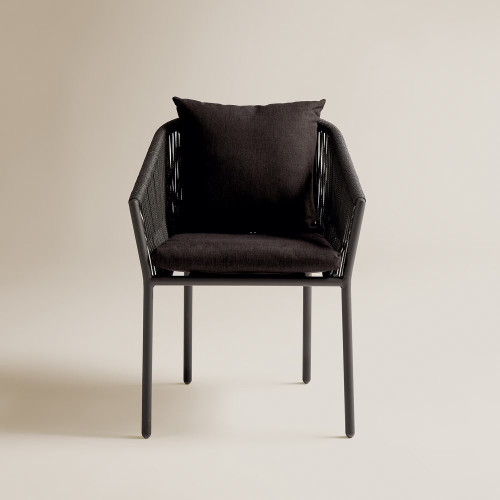 Sillón de jardín apilable Sonora EuroVolter Antracita