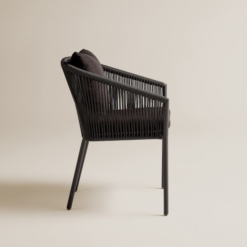 Sillón de jardín apilable Sonora EuroVolter Antracita