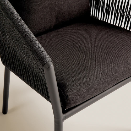 Sillón de jardín apilable Sonora EuroVolter Antracita