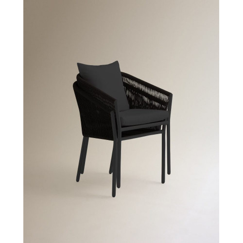Sillón de jardín apilable Sonora EuroVolter Antracita
