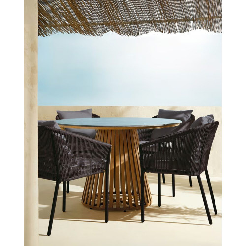 Sillón de jardín apilable Sonora EuroVolter Antracita