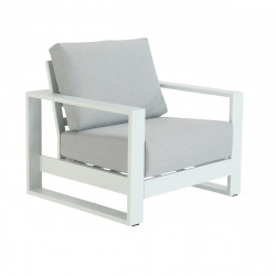 Sillón de jardín NATERIAL Athena de aluminio blanco