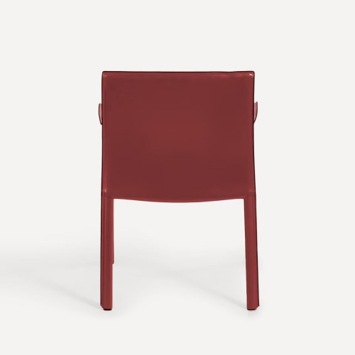 Sillón de piel regenerada Módena Burgundy