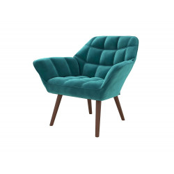 Sillón de terciopelo azul petróleo - Simba