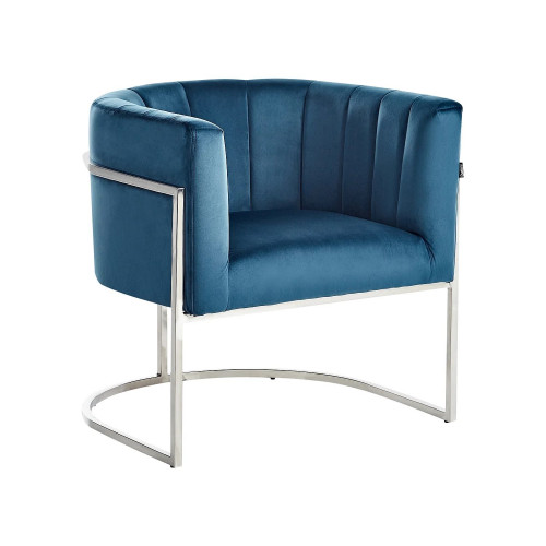 Sillón LARVIK Terciopelo Azul