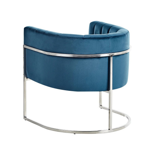 Sillón LARVIK Terciopelo Azul
