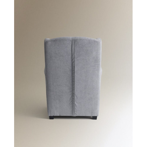 Sillón orejero tapizado Bay EuroVolter Monet Gris