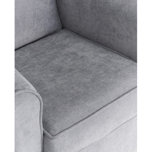 Sillón orejero tapizado Bay EuroVolter Monet Gris