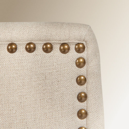 Sillón tapizada en lino Olivia Beige