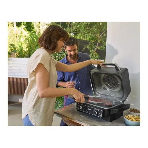 SILVERCREST® Barbacoa eléctrica con función de ahumado