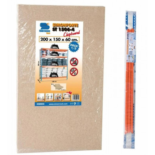 Simonforte 1806-5 Chipboard antracita/madera