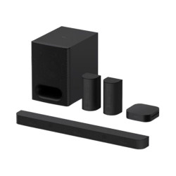 Sistema Cine en casa Sony BRAVIA Theatre SYSTEM 6, 1000W con barra de sonido 5.1, 2 altavoces traseros y un potente subwoofer, Dolby Atmos y DTS:X Negro