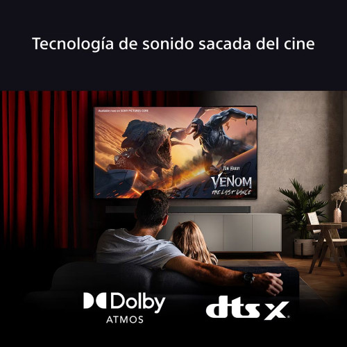 Sistema Cine en casa Sony BRAVIA Theatre SYSTEM 6, 1000W con barra de sonido 5.1, 2 altavoces traseros y un potente subwoofer, Dolby Atmos y DTS:X Negro
