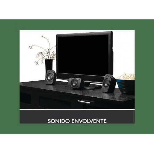 Sistema de altavoces - Logitech Speakers Z906, Potencia total 5x 67 W + 165 W, Alámbrica, Certificación THX, 6 conexiones, Mando a distancia, Negro