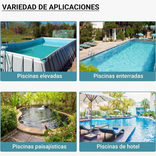 Sistema de filtrado filtro de arena y bomba de piscina depuradora filtración agua filtrado limpieza