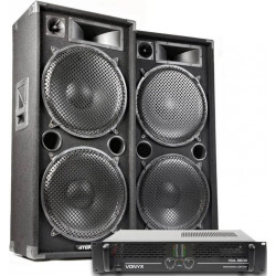 Sistema de sonido Max Dark Night 215 4000W Jack y terminales robusto