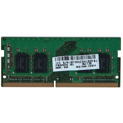 SK Hynix 8GB SODIMM DDR4-2400 CL17 (HMA81GS6AFR8N-UH)