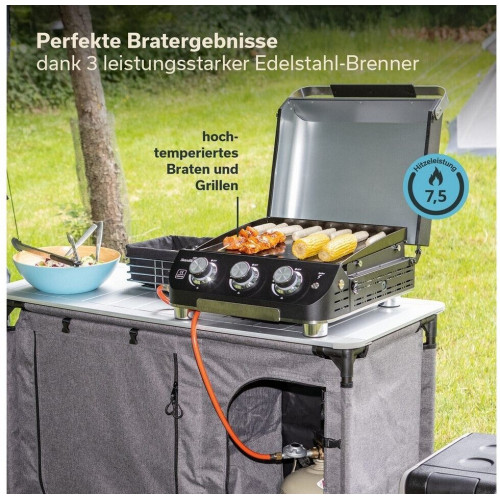 Skandika Palo 3-Burner Plancha Grill without Lid