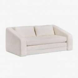 Sklum Sofá cama de 2 plazas en tela Bouclé Dalila