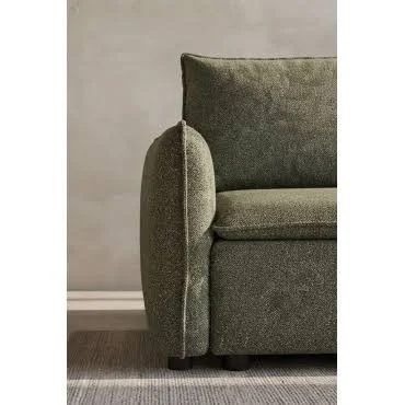 SKLUM Sofá Cama de 3 Plazas En Tela Bouclé Drovi Bouclé