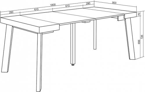 Skraut Home Mesa Consola Extensible Mesa Auxiliar