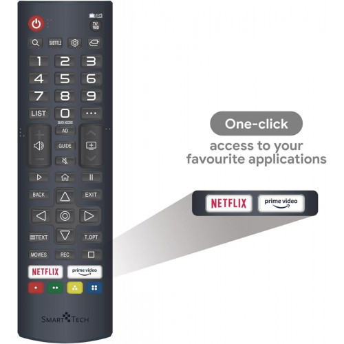 SMART-TECH 40QW01V Gris - TV 40