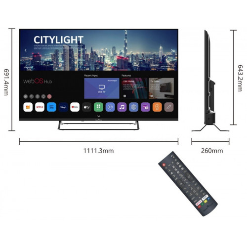 smart-tech 43UW02V Negro - TV 43