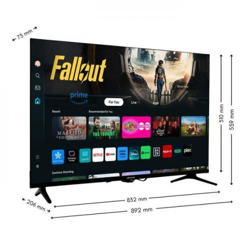 Smart TV 40' FHD, 3 Hdmi, Sistema Vidaa, EDENWOOD ED40T01FHD-RE