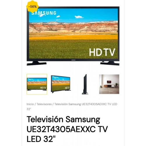 Smart TV Samsung UE32T4305AE HD 32