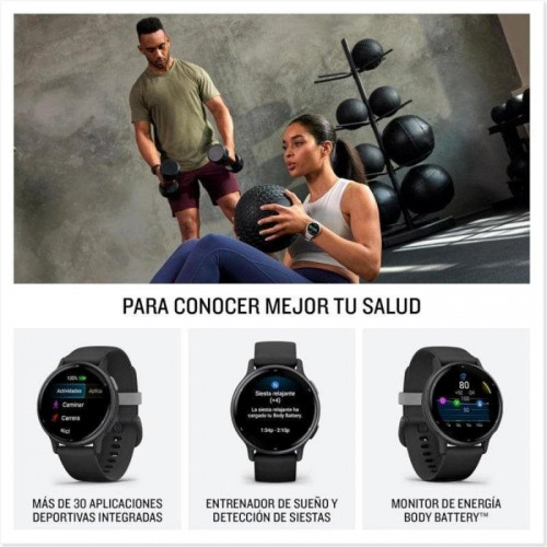 Smartwatch Garmin Vívoactive 5 Blanco AMOLED 4GB GPS 36g Pulsómetro Avanzado