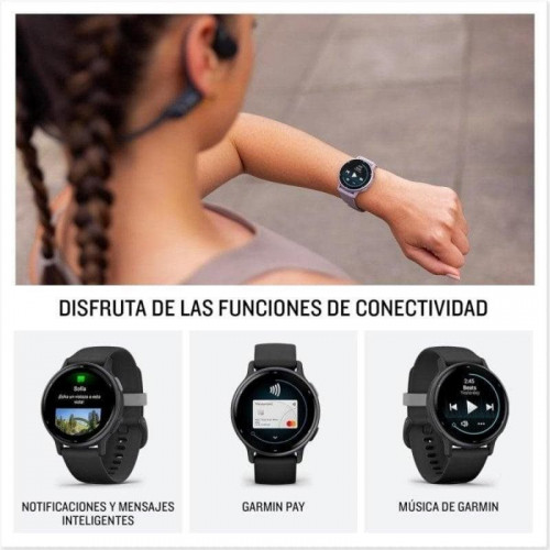 Smartwatch Garmin Vívoactive 5 Blanco AMOLED 4GB GPS 36g Pulsómetro Avanzado