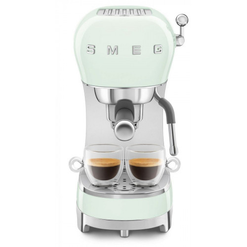 SMEG ECF-02-PGEU Verde Agua Brillante - Cafetera Express 1350W