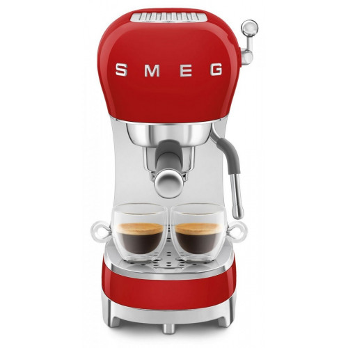 SMEG ECF-02-RDEU Rojo Brillante - Cafetera Express 1350W