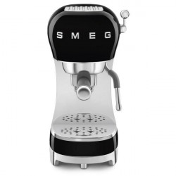 Smeg ECF02BLEU - Cafetera Expresso Manual Estética Años 50 1350W Color Negro