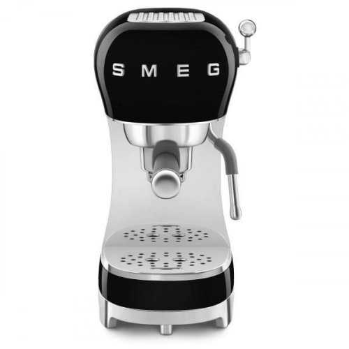 Smeg ECF02BLEU - Cafetera Expresso Manual Estética Años 50 1350W Color Negro