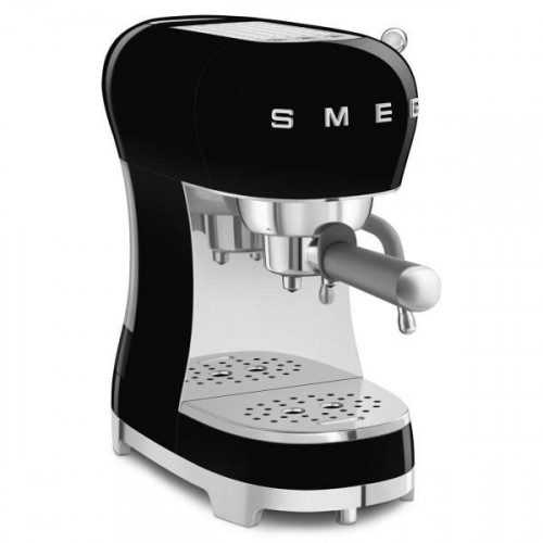Smeg ECF02BLEU - Cafetera Expresso Manual Estética Años 50 1350W Color Negro