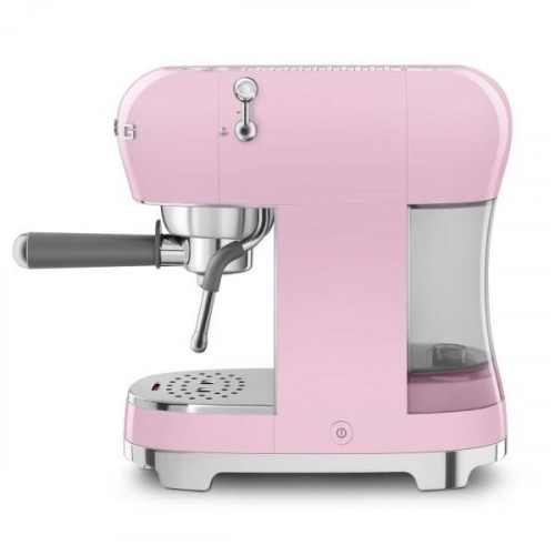Smeg ECF02PKEU - Cafetera Expresso Manual Estética Años 50 1350W Color Rosa