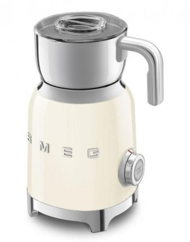 Smeg MFF11CREU - Espumador de Leche Estética Años 50 Jarra Extraíble Crema