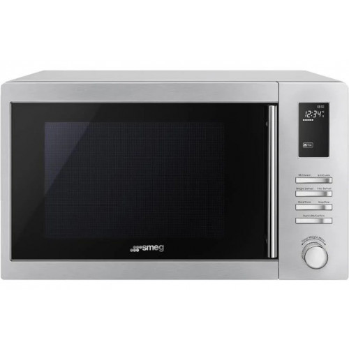 Smeg moe31x Microondas de Libre Instalación con Grill 31L Acero Inoxidable