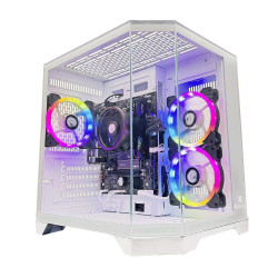 Sobremesa Gaming Nitropc Avanzado AMD Ryzen 3 3200G, Radeon Graphics, 8 GB DDR4, 480GB SSD, Win11 PRO Blanco