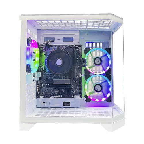 Sobremesa Gaming Nitropc Avanzado AMD Ryzen 3 3200G, Radeon Graphics, 8 GB DDR4, 480GB SSD, Win11 PRO Blanco
