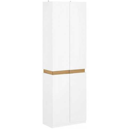 SoBuy KSB01-W Armario con Espejo, blanco, 61x192x30cm (KSB01-W)