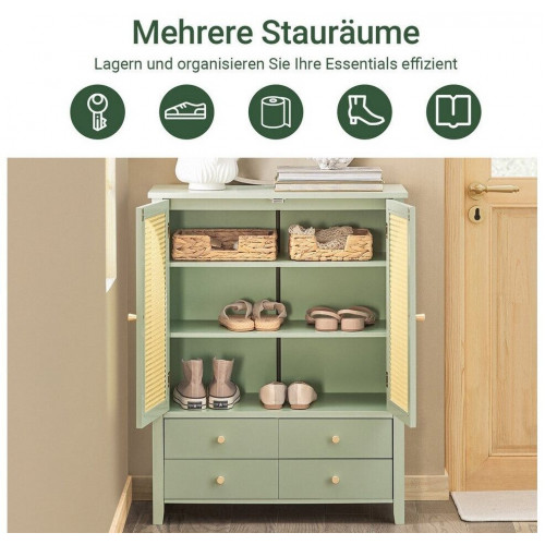 SoBuy Shoe cabinet 70x90x34 cm green (FSB72-GR)