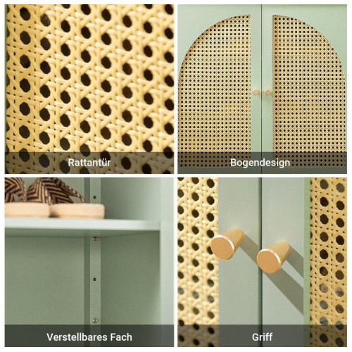 SoBuy Shoe cabinet 70x90x34 cm green (FSB72-GR)